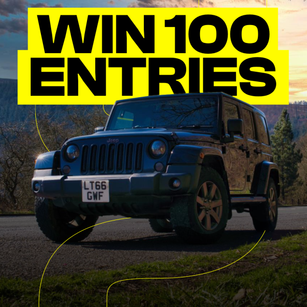 Pre-Launch 100 Jeep Wrangler Giveaway Entries (Second Chance)