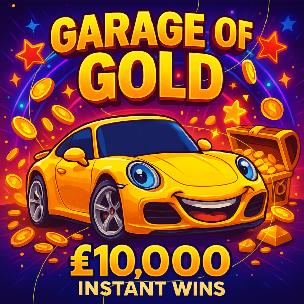 Pre-Launch: GARAGE OF GOLD - £10,000 Instant Cash Wins